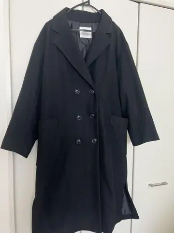 [ ikka ] 롱 코트 블랙