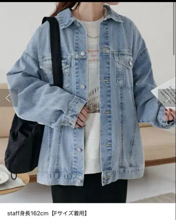 USA 코튼 데님 빅 G 자켓 라이트 블루