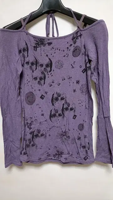 Hysteric Glamour 해골 무늬 디자인 티셔츠 긴팔