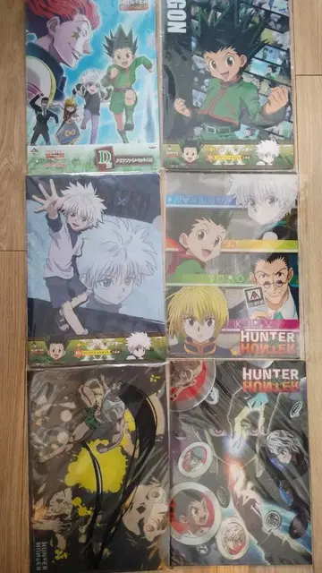 HUNTER x HUNTER 클리어 파일 9장 + 스티커 3장 세트
