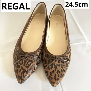 REGAL 레오파드 무늬 플랫슈즈 24.5cm