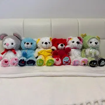 지역 한정 베어 귀여운 봉제 인형 세트