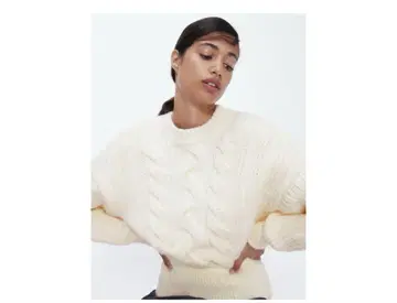[ 시착만 한 상품, 새상품급 ] ZARA 케이블 니트 스웨터