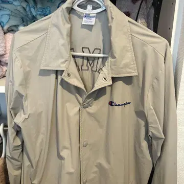 Champion 베이지 나일론 자켓 L