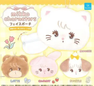 mikko characters 페이스 파우치 전 4종 컴프 쿠오리아