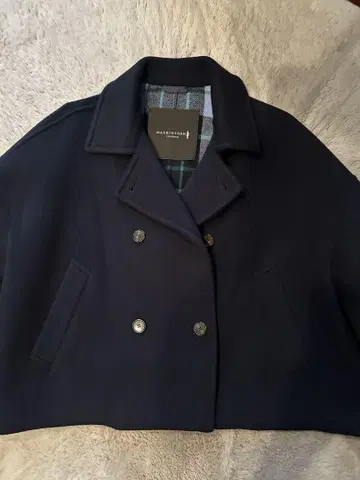 매킨토시 런던 네이비 더블 브레스트 코트