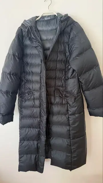adidas 블랙 롱 다운 자켓 M 사이즈