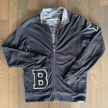 고품질 하이드로겐 브론자지 리버서블 트랙 자켓 블랙 컬러