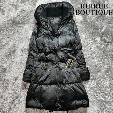 루일 에 부티크 벨티드 다운 코트 블랙 S 사이즈 미사용급 새상품급