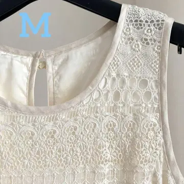 알드리치 슬리브리스 원피스 레이스 크림색 M