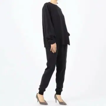 Ballsey 컴팩트 백 새틴 조거 팬츠 다크 네이비 36