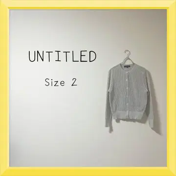 1-849 UNTITLED 코튼 에스테르 메쉬 가디건
