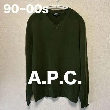 90s 00s A.P.C. V-necked sweater