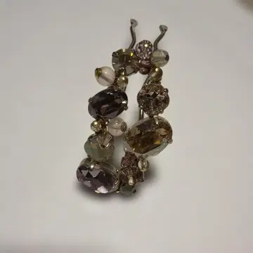 컴플렉스 비즈 다색 비즈 헤어핀
