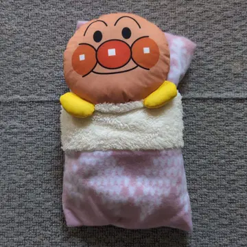 호빵맨 프리미엄 접이식 담요 핑크