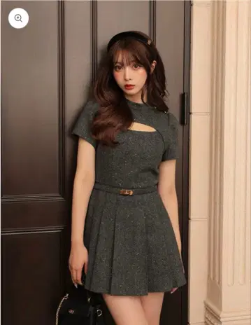 Classical herringbone mini onepiece