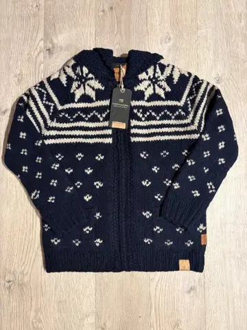 SCOTCH&SODA 새상품 L 노르딕 무늬 후드 부착 가디건