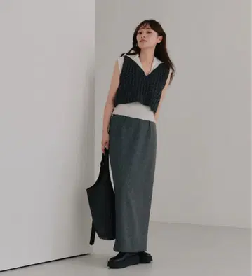 Hella melange tight skirt 그레이 신상품