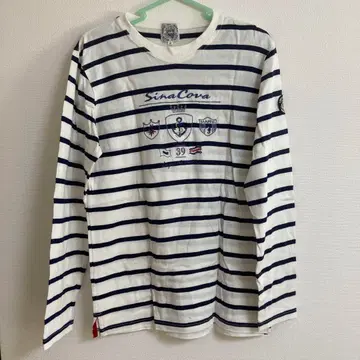 시나코바 긴팔 보더 셔츠 새상품급