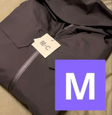 미사용 새상품 25AW 유니클로C 블록 테크 후드티 블랙 M 사이즈