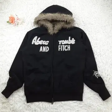 새상품급 Abercrombie&Fitch 아바클로 지퍼 후드티 블랙