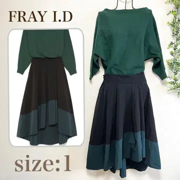 FRAY I.D 프레이 아이디 니트 도킹 아지메 원피스 완판