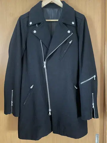 NO ID. 블랙 라이더 자켓풍 코트 사이즈 1