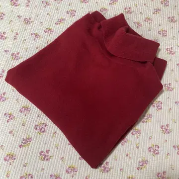 유니클로 캐시미어 100% 터틀넥 스웨터 3XL 빨간색 레드 DMW