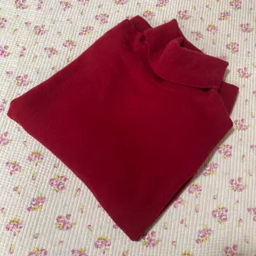 유니클로 캐시미어 100% 터틀넥 스웨터 3XL 빨간색 레드 DMW