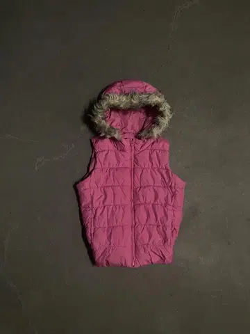 00s GAP 퍼 다운 베스트 y2k 헤이세이