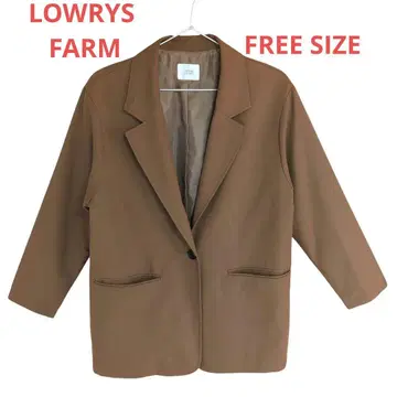 [ 새상품급 ] 로리즈팜 긴팔 자켓 카멜 FREE SIZE