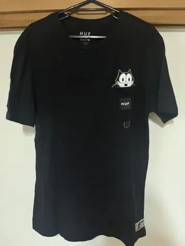 HUF 펠릭스 더 캣 티셔츠 블랙
