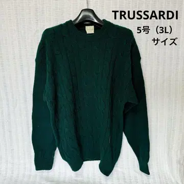 [ 한정판 ] TRUSSARDI 트루사르디 자수 니트 사이즈 5