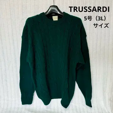 [신년 한정 가격] TRUSSARDI 트루사르디 자수 니트 사이즈 5