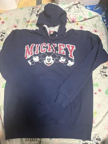 Disney 미키마우스 후드티 네이비 90s USA제