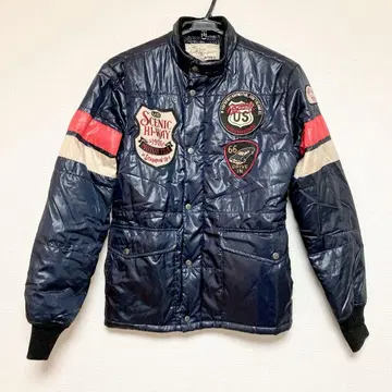 아비렉스 자켓 블루종 와펜 패딩 자켓 M