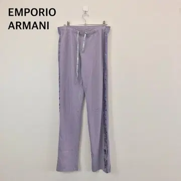 아르마니 EMPORIO ARMANI 저지 퍼플 계열 팬츠