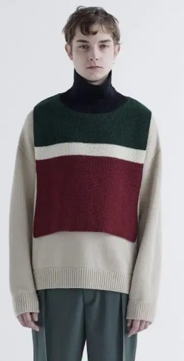 CULLNI Turtleneck Vest Layered Knit