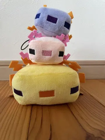 마인크래프트 우파루파 봉제 인형 3종 세트