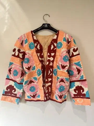 칸타 퀼트 수자니 자수 자켓 포켓 포함