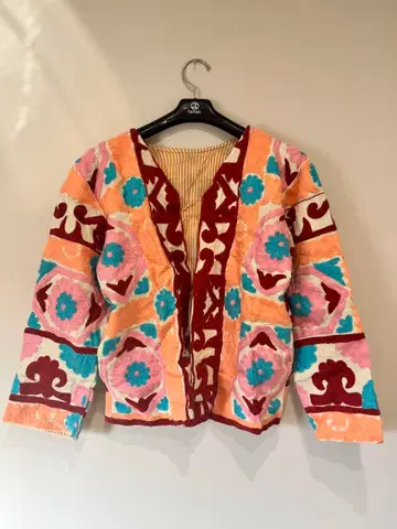 칸타 퀼트 수자니 자수 자켓 포켓 포함