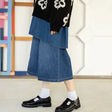 니코앤드 WIDE CAPRI DENIM