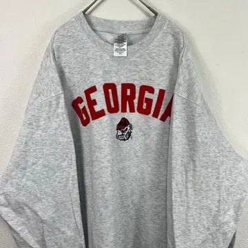 USA 구제 의류 georgia 칼리지 맨투맨 그레이