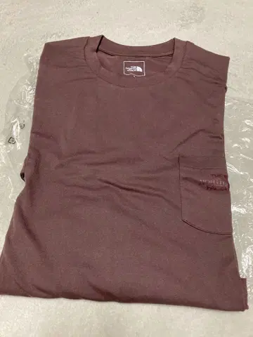 THE NORTH FACE 버건디 긴팔 T셔츠