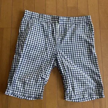 깅엄 체크 숏팬츠 L 사이즈