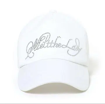 melt the lady 로고 캡 화이트