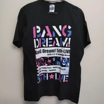 BanG Dream! 5th LIVE T셔츠 M사이즈