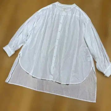 [어스 뮤직&에코로지] 백 개더 와이드 셔츠 프리 사이즈