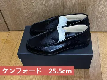 Kenford 엠보싱 로퍼 블랙 페이즐리