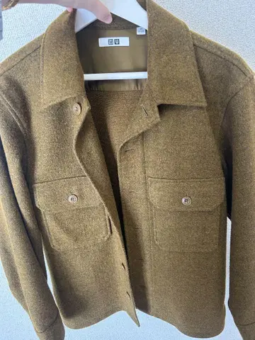 UNIQLO U 브라운 셔츠 자켓 XS